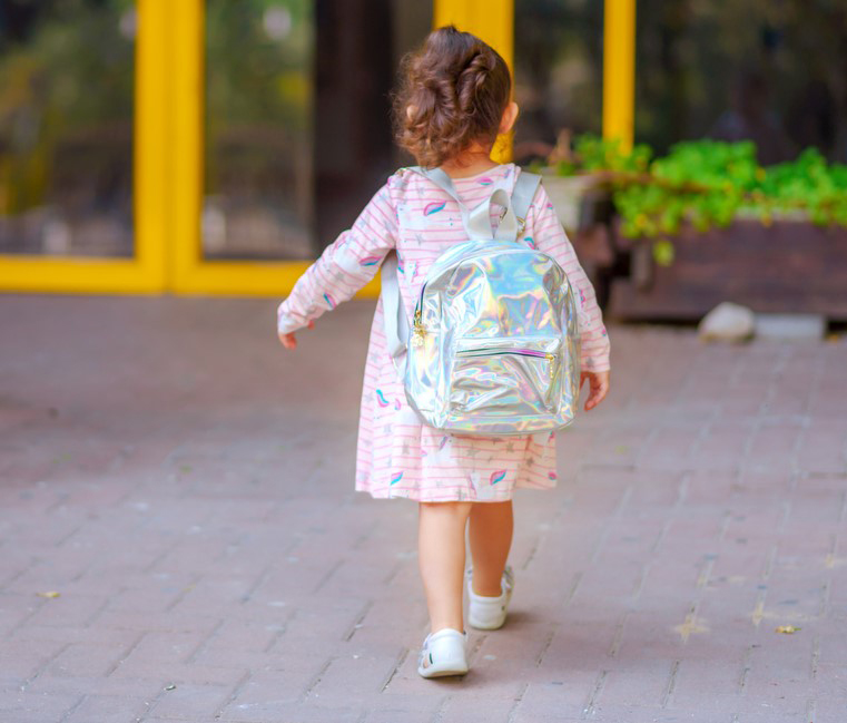 Child walking to school