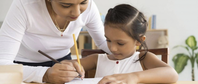 Student with teacher